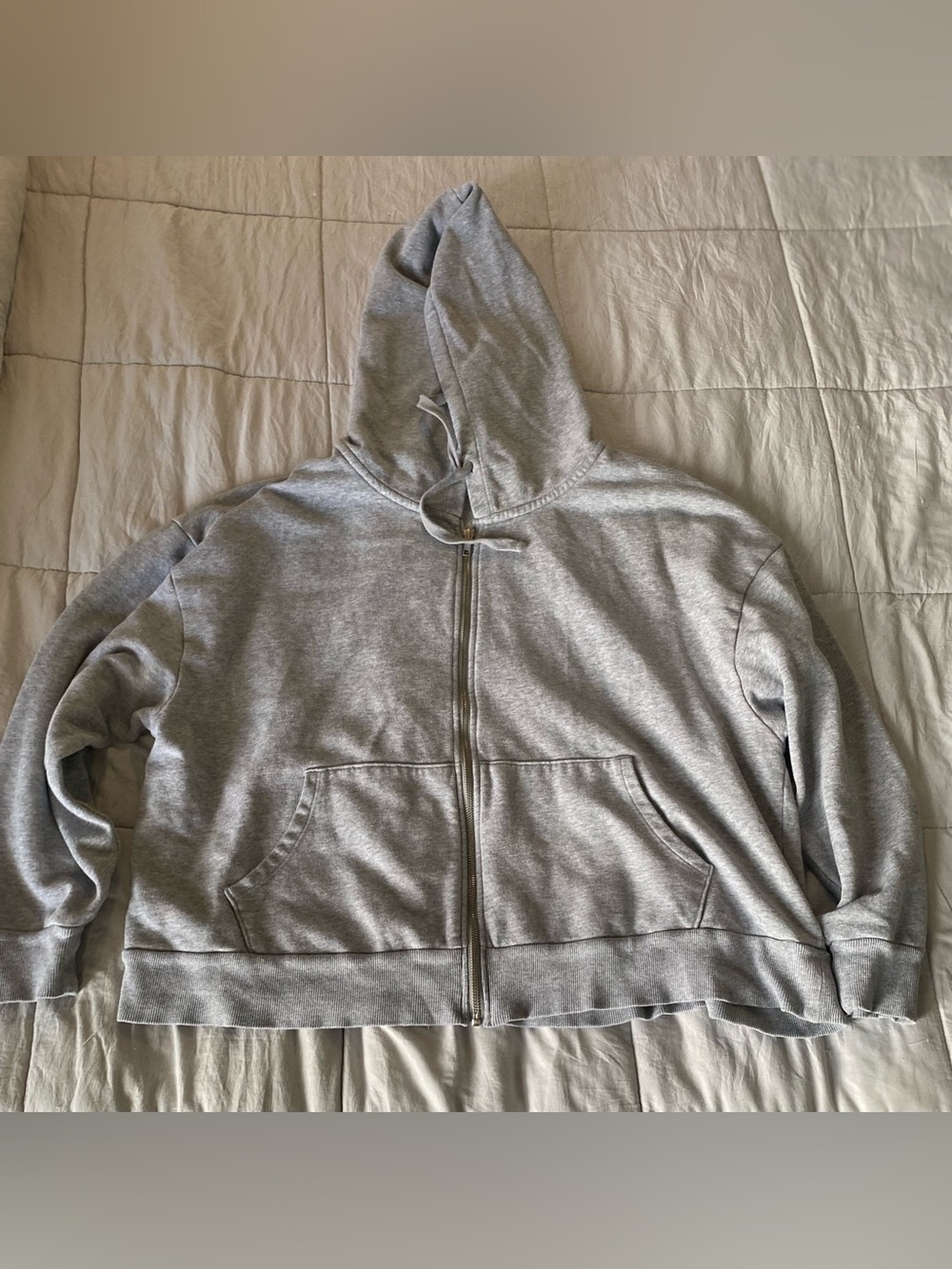 Colsie women’s Light Gray Full-Zip Hoodie